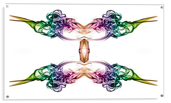 Rainbow Smoke  Acrylic by Alistair Duncombe