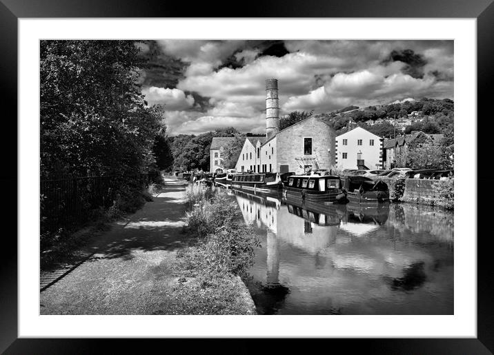 Rochdale Canal at Hebden Bridge                    Framed Mounted Print by Darren Galpin