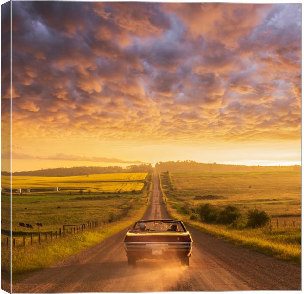 Freedom of the Open Road Canvas Print by John Finney