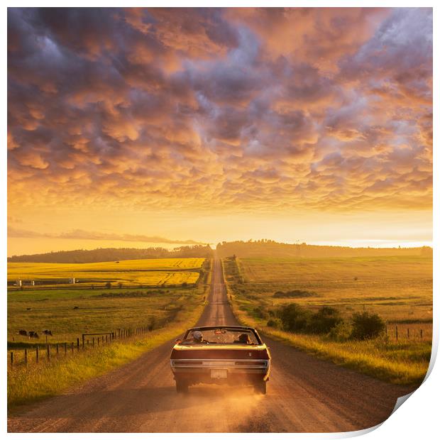 Freedom of the Open Road Print by John Finney