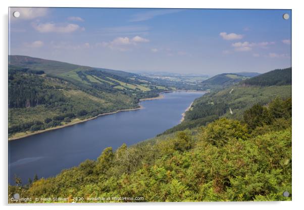 Talybont Reservoir, Brecon Beacons Acrylic by Heidi Stewart