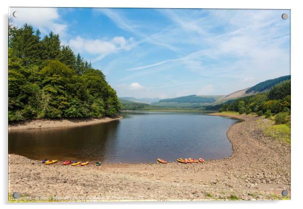 Pentwyn Reservoir, Brecon Beacons Acrylic by Heidi Stewart