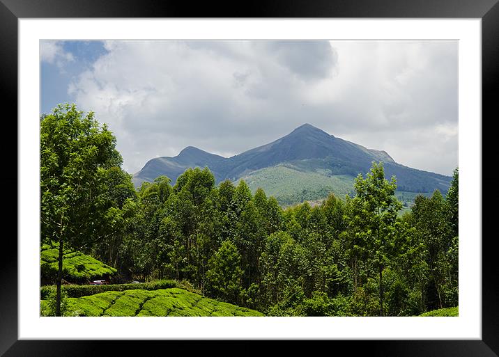 cool mountain Framed Mounted Print by Hassan Najmy