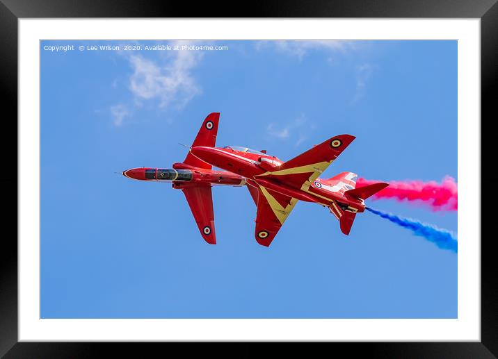 Rolling Red Arrows Framed Mounted Print by Lee Wilson