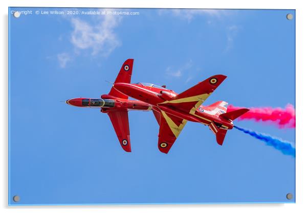 Rolling Red Arrows Acrylic by Lee Wilson