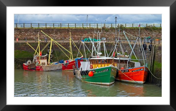 Maryport Fishing Boats Framed Mounted Print by Martyn Arnold