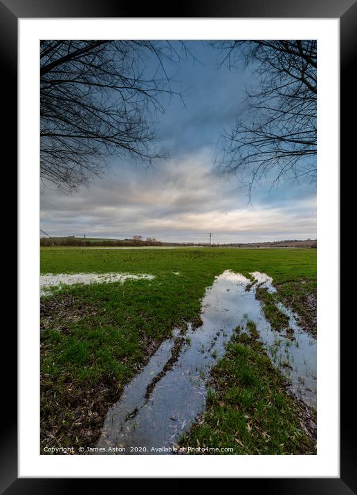 Looking for Mr Blue Sky Framed Mounted Print by James Aston