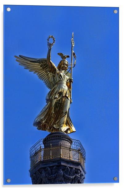 Victory column Acrylic by Paul Piciu-Horvat