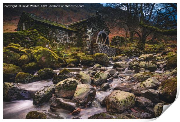 Borrowdale Old Mill Print by Kevin Winter