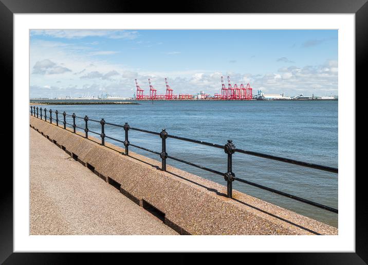 Seaforth dock from the Wirral Framed Mounted Print by Jason Wells
