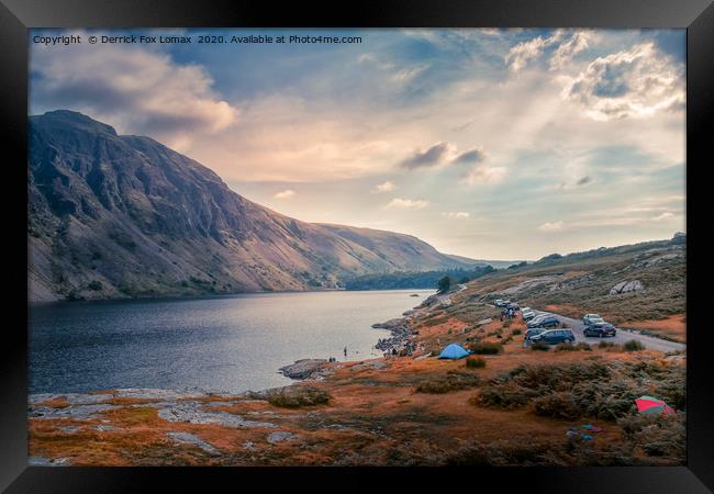 WastWater Lake Cumbria Framed Print by Derrick Fox Lomax