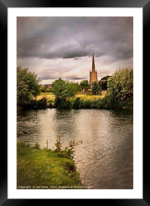 The Infant Thames At Lechlade Framed Mounted Print by Ian Lewis