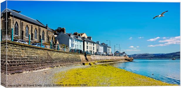 Aberdovey sea front, tide going out! Canvas Print by Frank Irwin