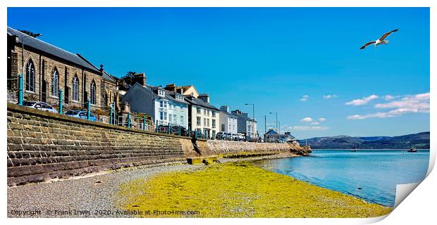 Aberdovey sea front, tide going out! Print by Frank Irwin