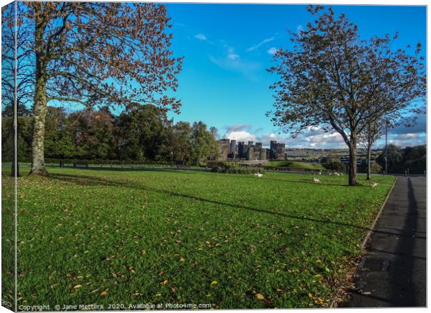 Castle in the Distance  Canvas Print by Jane Metters