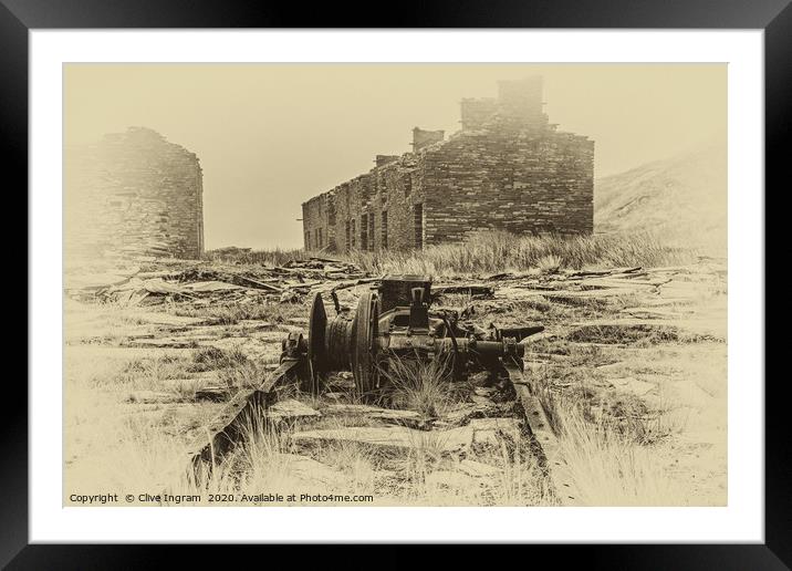 Forgotten Industrial Heritage Framed Mounted Print by Clive Ingram