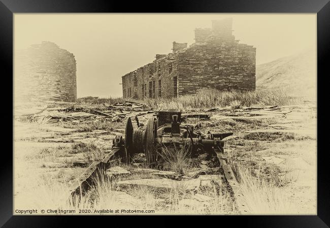 Forgotten Industrial Heritage Framed Print by Clive Ingram