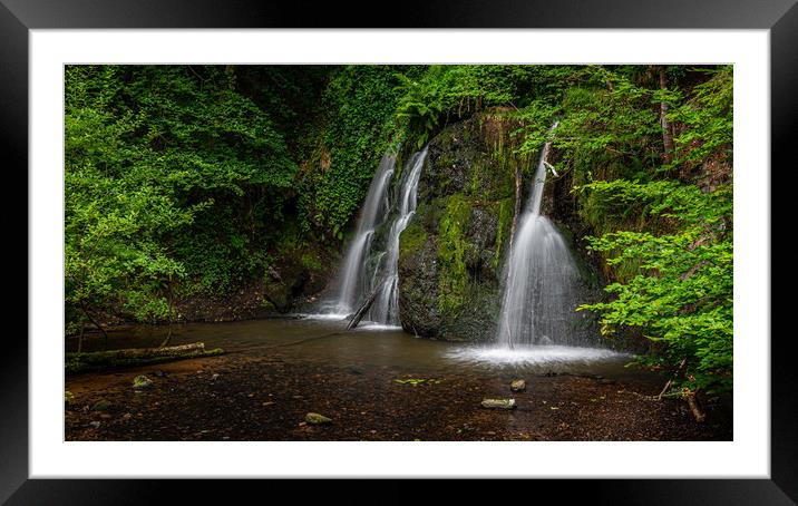 Top Falls at Fairy Glen Nature Reserve Framed Mounted Print by George Robertson
