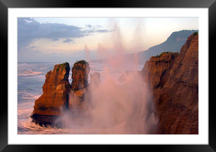 Last Light Shower  Framed Mounted Print by Mike Dawson