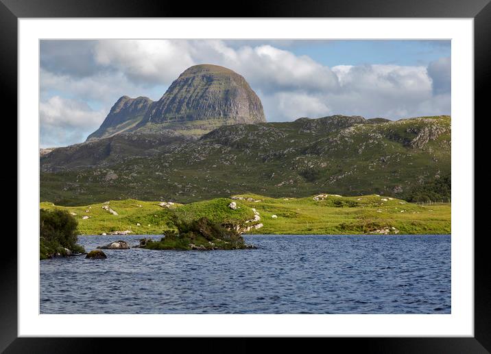 Suilven Scotland Framed Mounted Print by Derek Beattie