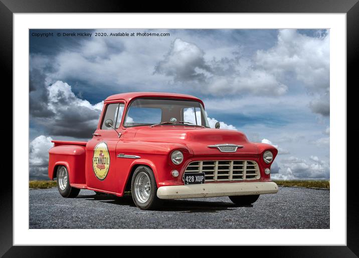 Chevrolet 3100 Framed Mounted Print by Derek Hickey