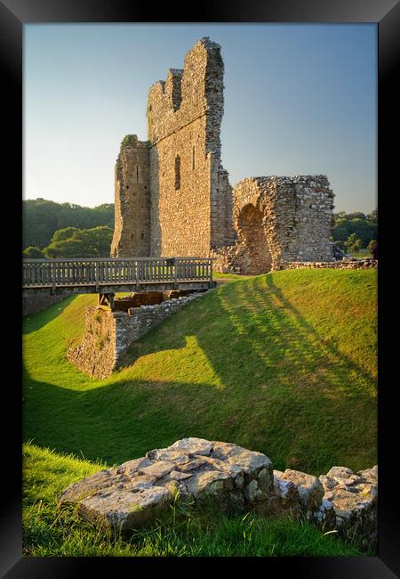 Ogmore Castle                                Framed Print by Darren Galpin