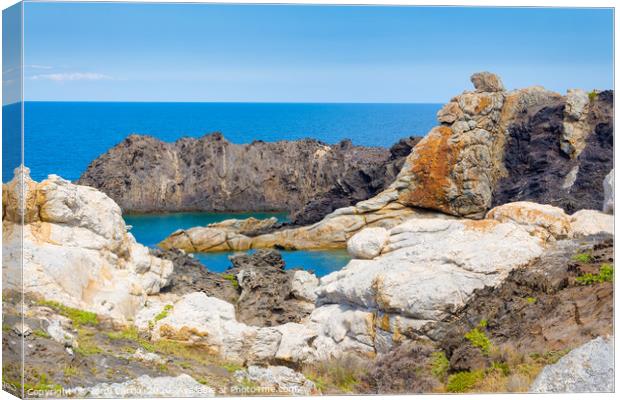 Nice view of the islet of Cullero Canvas Print by Jordi Carrio
