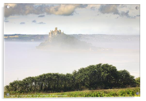 Mist at St Michael's Mount Acrylic by Andrew Ray