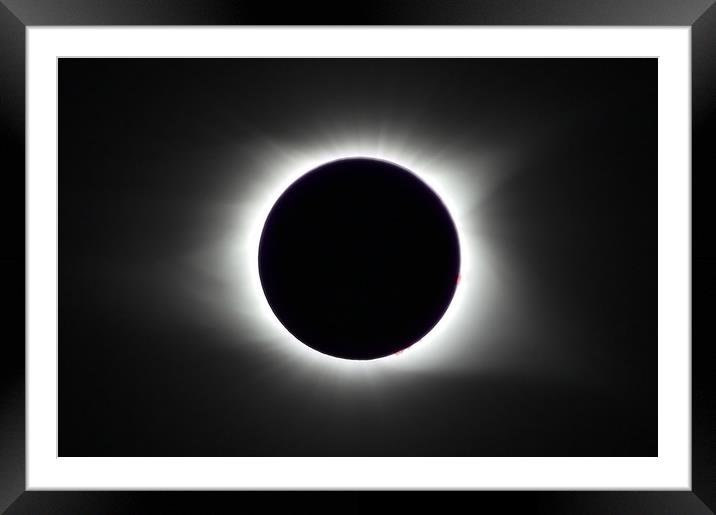 Total Solar Eclipse Framed Mounted Print by Susan Snow
