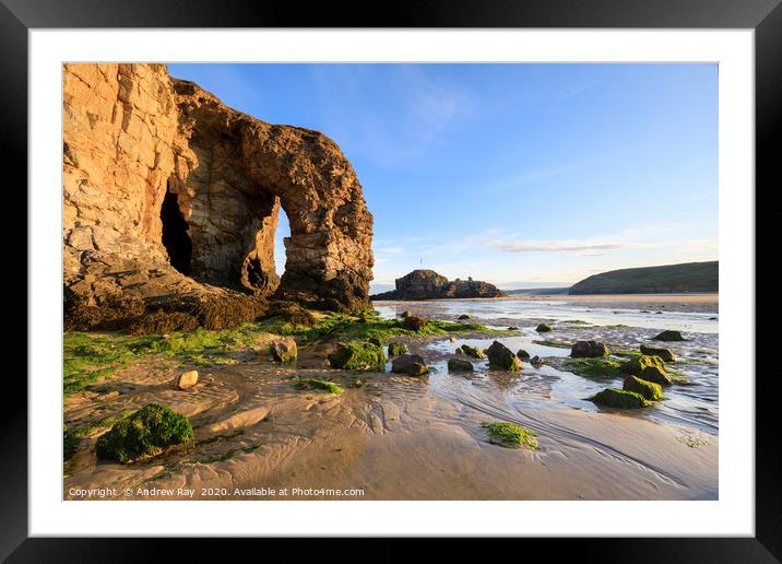 Arch view (Perranporth) Framed Mounted Print by Andrew Ray