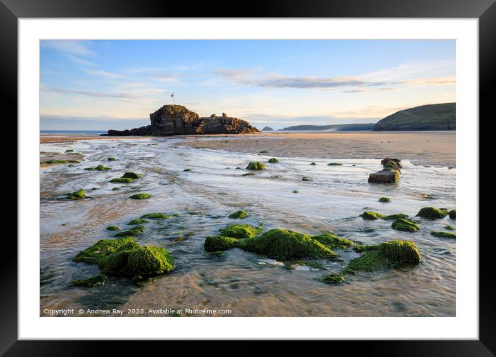 Stream view (Perranporth) Framed Mounted Print by Andrew Ray
