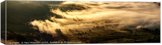 Castleton Cloud Inversion Canvas Print by Paul Madden