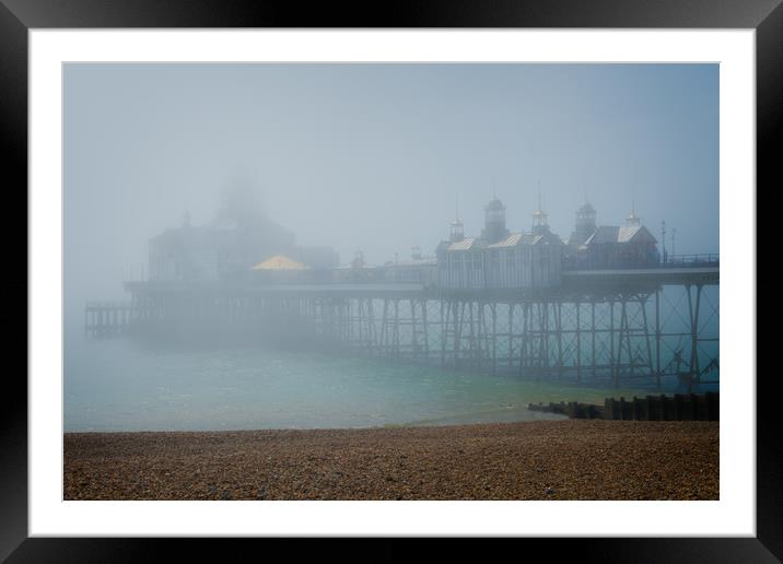 A Foggy Morning In Eastbourne Framed Mounted Print by Chris Lord