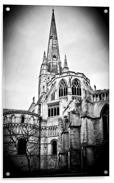 Norwich Cathedral Acrylic by Darren Burroughs