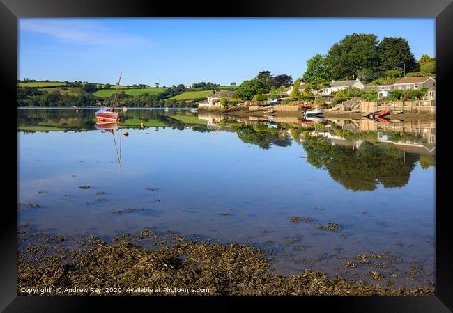 Reflections at Point Framed Print by Andrew Ray