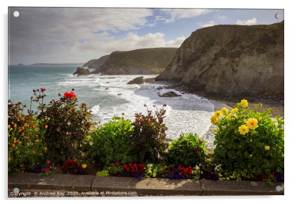 Floral display (St Agnes) Acrylic by Andrew Ray