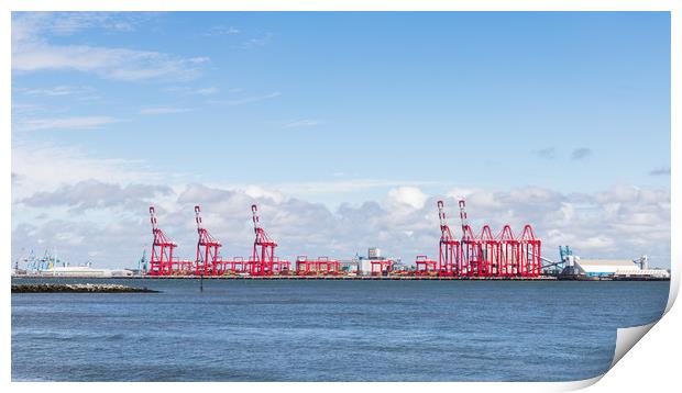 Liverpool dock panorama Print by Jason Wells