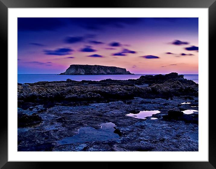 Sunset Over St. Georges Island. Framed Mounted Print by Aj’s Images