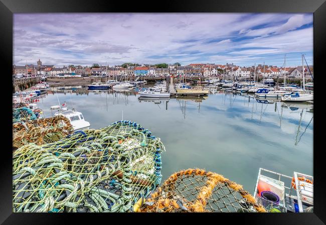 Anstruther Harbour Framed Print by Valerie Paterson