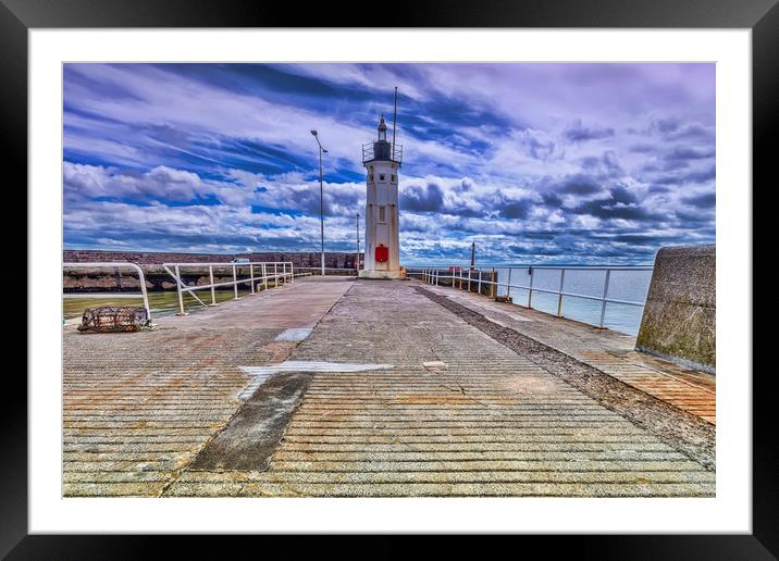 Anstruther Lighthouse Framed Mounted Print by Valerie Paterson