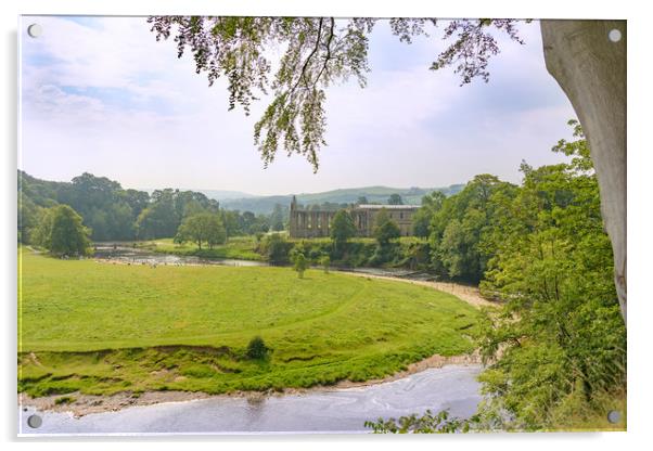 Bolton Abbey Priory Acrylic by Svetlana Sewell