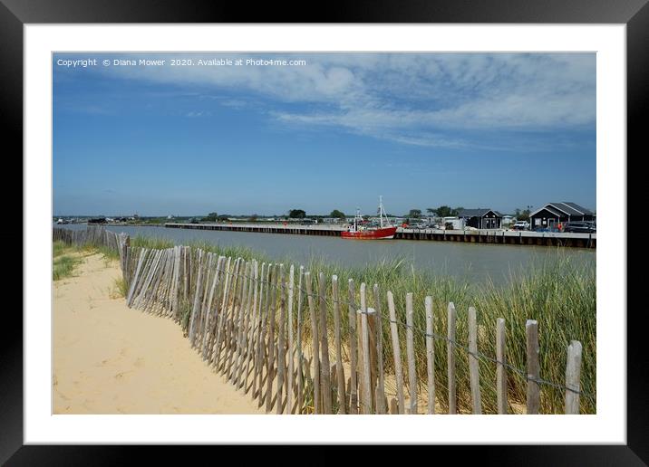 Walberswick and Southwold  Framed Mounted Print by Diana Mower
