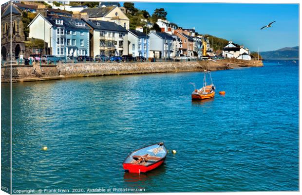 Aberdovey, Sea-front properties Canvas Print by Frank Irwin