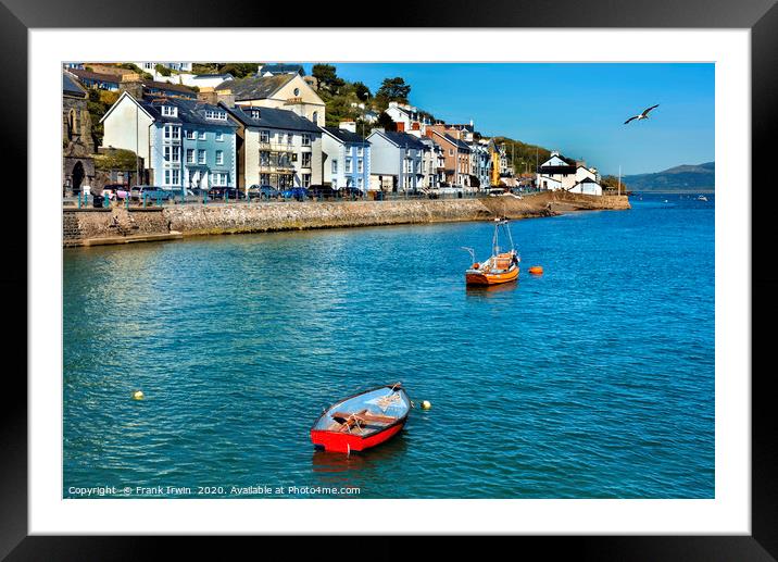 Aberdovey, Sea-front properties Framed Mounted Print by Frank Irwin