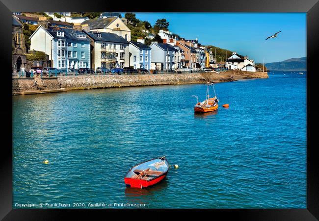Aberdovey, Sea-front properties Framed Print by Frank Irwin