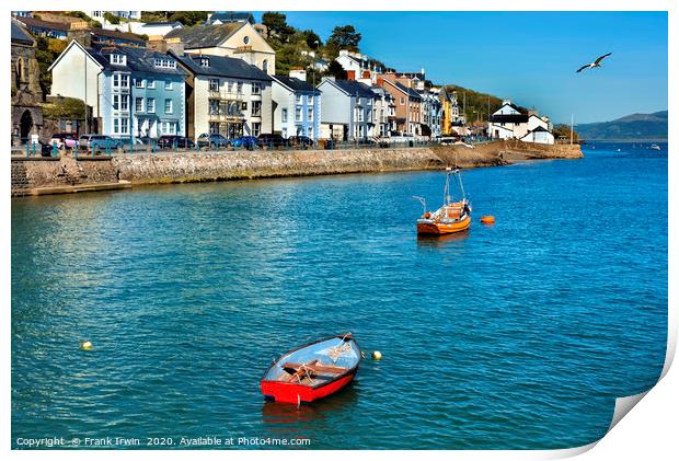 Aberdovey, Sea-front properties Print by Frank Irwin