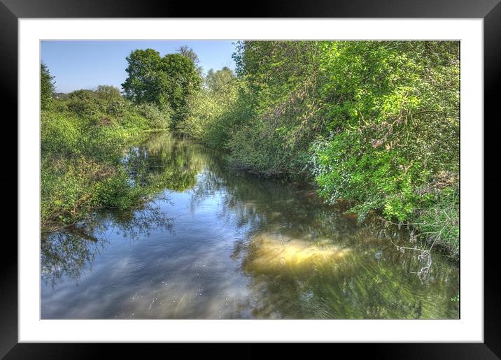 River Colne Framed Mounted Print by Chris Day