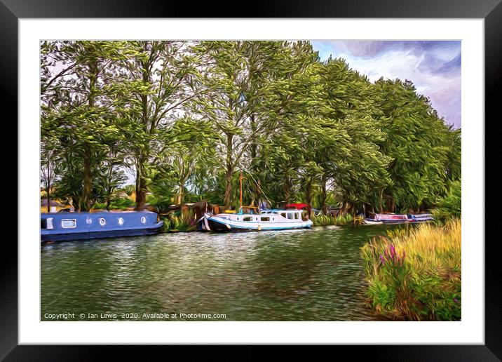 The Last Navigable Stretch Digital Art Framed Mounted Print by Ian Lewis