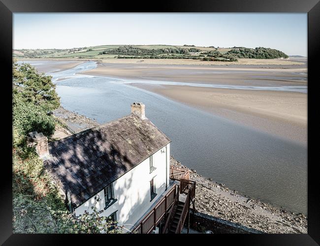 Boathouse at Laugharne - Dylan Thomas Framed Print by Colin Allen