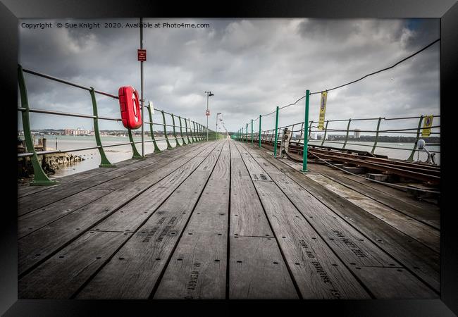 Hythe Pier - Hythe, Hampshire Framed Print by Sue Knight